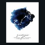 Poster Traits de caractères de la constellation Scorpio<br><div class="desc">Traits de caractères de la constellation Scorpio</div>