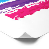 Poster traits de couleur utah (Coin)