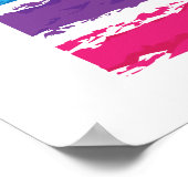 Poster traits de couleur vermont (Coin)
