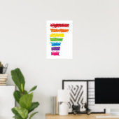 Poster traits de couleur vermont (Bureau à domicile)