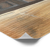 Poster Traits de pinceau abstraits Verts, Marrons et Tons (Coin)