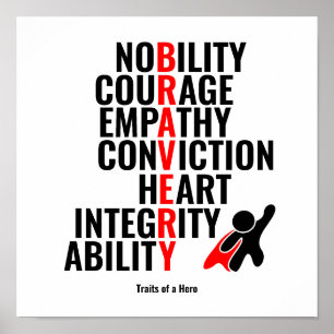 Poster Traits d'un héros