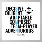 Poster Traits d'un marin (Devant)
