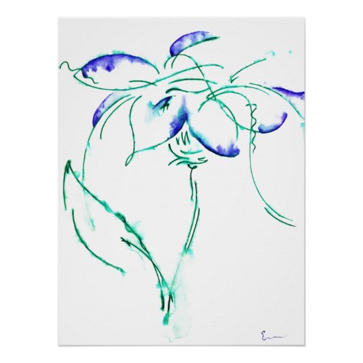 Poster Traits pluvieux (Devant)