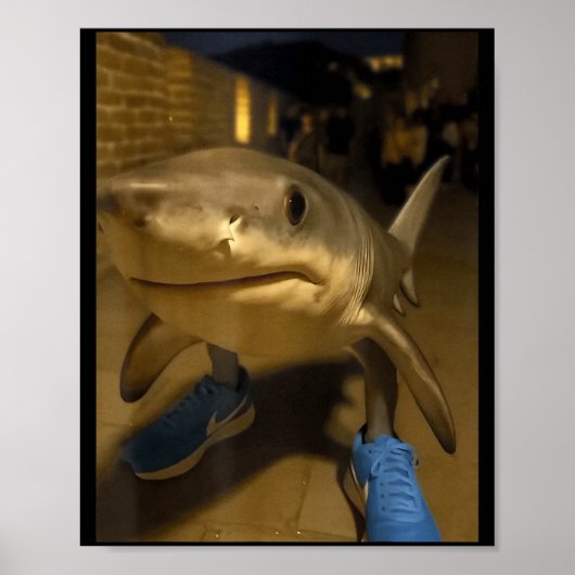 Poster Tralalero tralala requin mème (Devant)
