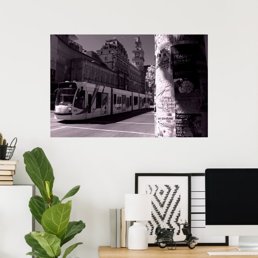 Poster Tram de Melbourne (Bureau à domicile)