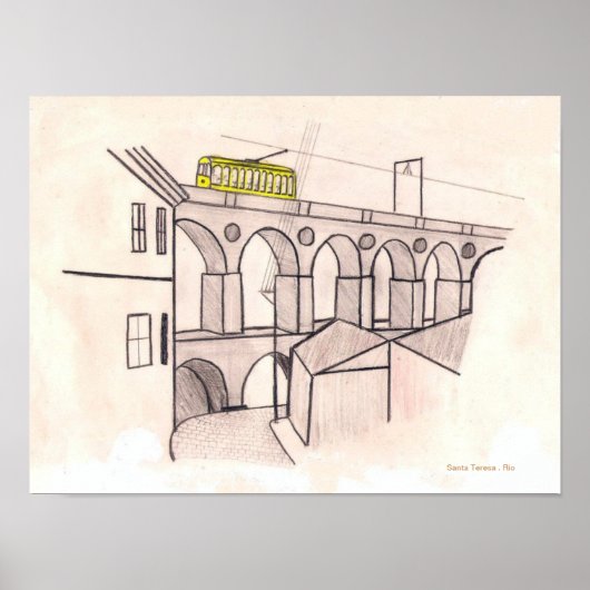 Poster Tram to Santa Teresa (Devant)