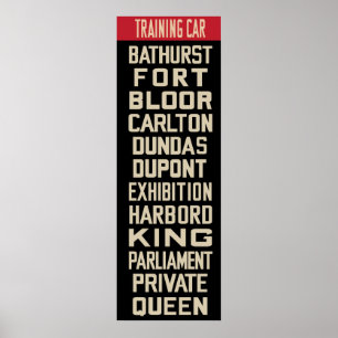 Poster Tramway Rollsign de PCC (IKEA encadrent classé)