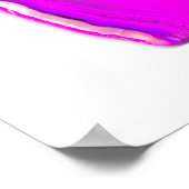 Poster Tranche d'agate magenta polie (Coin)