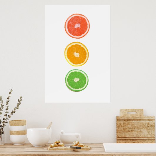 Poster tranche de agrumes (Cuisine)