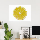 Poster tranche de citron (Bureau à domicile)