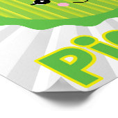 Poster tranche de cornichon kawaii (Coin)
