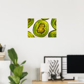 Poster tranche de fruits de Kiwi (Bureau à domicile)