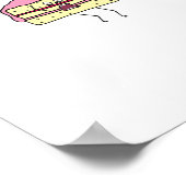 Poster Tranche de gâteau, thème gâteau (Coin)