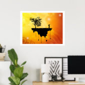 Poster Tranche de la Terre (Bureau à domicile)