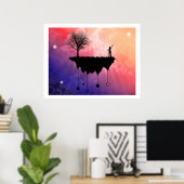 Poster Tranche de la Terre (Bureau à domicile)