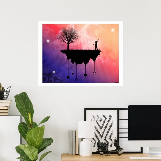 Poster Tranche de la Terre (Bureau à domicile)