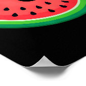 Poster Tranche de pastèque Melon Vacances d'été Pastèque (Coin)