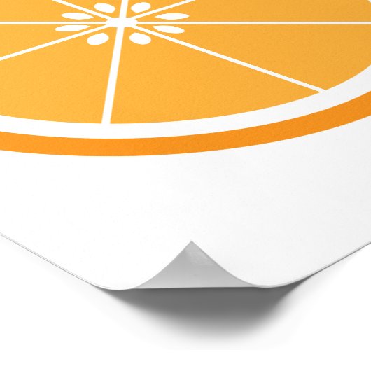 Poster tranche orange (Coin)