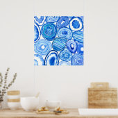 Poster Tranches d'agneau bleu (Cuisine)