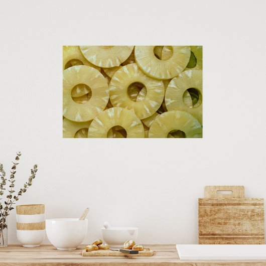 Poster Tranches d'ananas (Cuisine)
