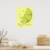 Poster Tranches de chaux (Cuisine)