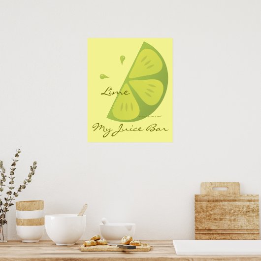 Poster Tranches de chaux (Cuisine)