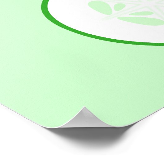 Poster Tranches de concombre. (Coin)