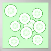 Poster Tranches de concombre. (Devant)