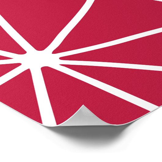 Poster Tranches de pamplemousse rose (Coin)