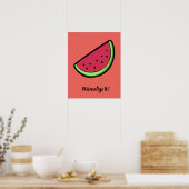 Poster Tranches de pastèque (Cuisine)