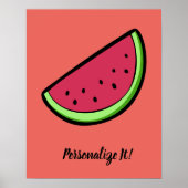 Poster Tranches de pastèque (Devant)