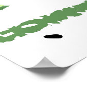 Poster Tranches de pastèque : Aquarelle rayée sans fil (Coin)