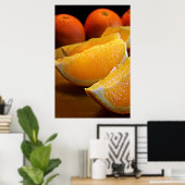 Poster Tranches orange (Bureau à domicile)