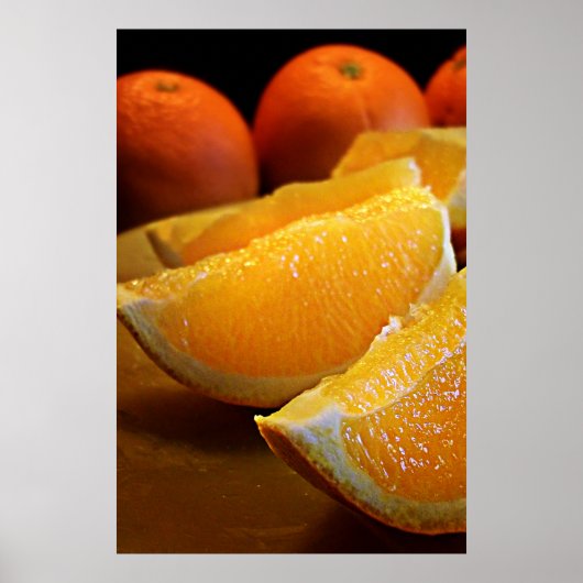 Poster Tranches orange (Devant)
