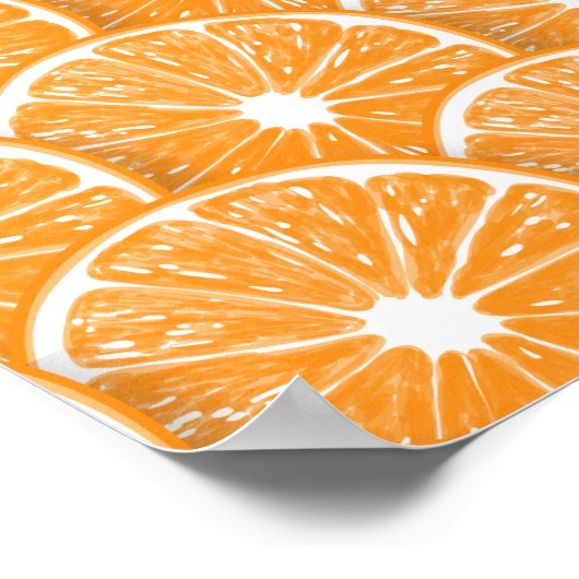 Poster Tranches orange (Coin)