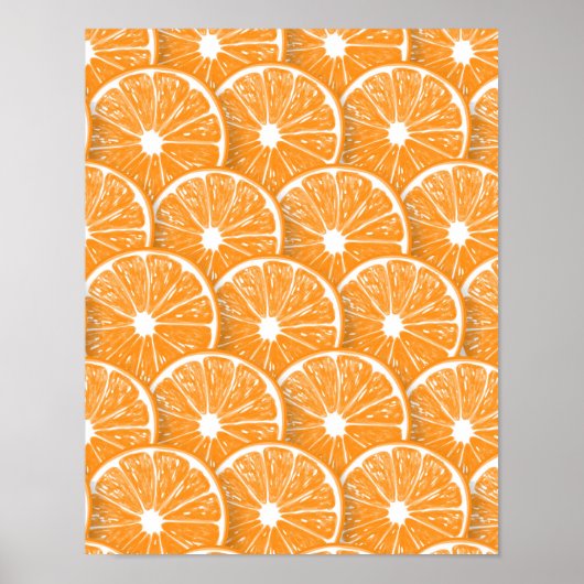 Poster Tranches orange (Devant)