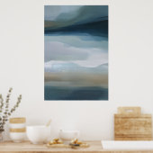 Poster Tranquil Horizon Abstract Landscape (Cuisine)