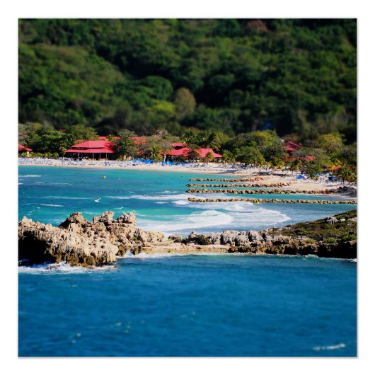 Poster Tranquil Island Paradise Labadee Haïti (Devant)