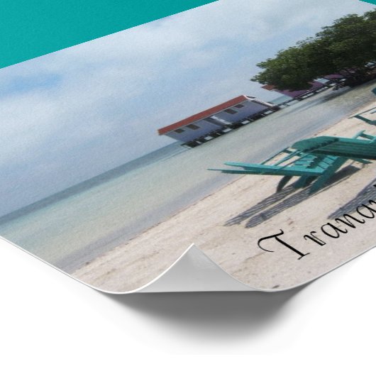 Poster Tranquillité à Belize (Coin)
