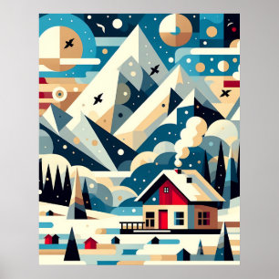 Poster Tranquillité hivernale