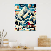 Poster Tranquillité hivernale (Cuisine)