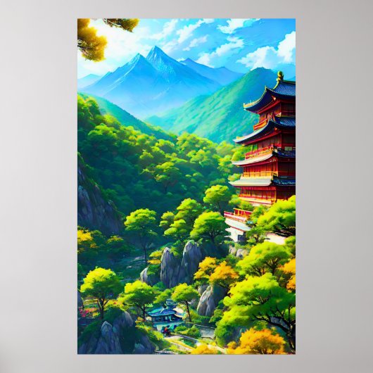 Poster Tranquillité impériale : l'étreinte de la nature (Devant)