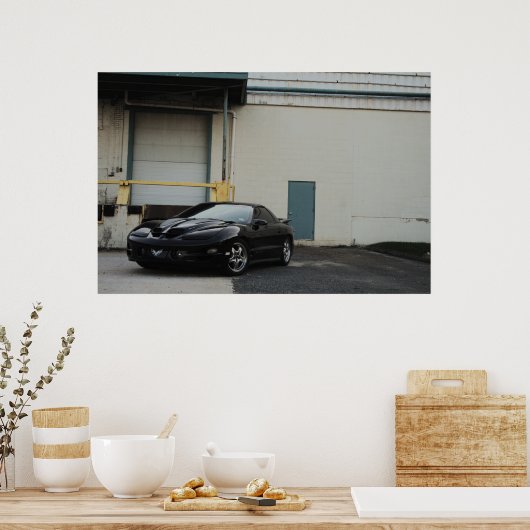 Poster Trans-Am noir (Cuisine)