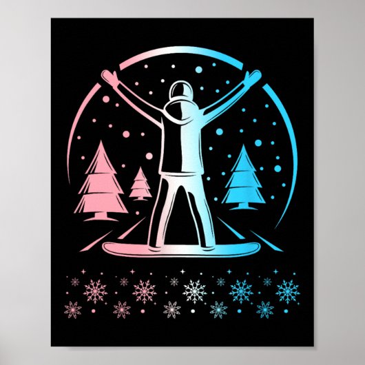 Poster Trans Pride Subtle Lgbtq Gay pride Snowboar d'hive (Devant)