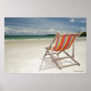 Poster Transat Sur Le Sable Blanc De Samui Beach