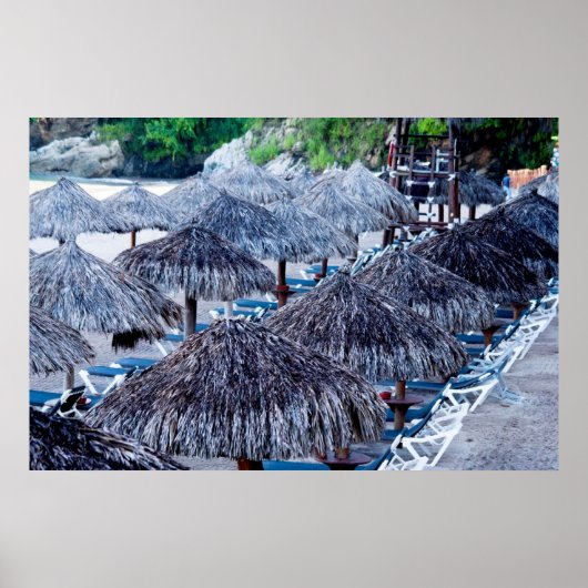 Poster Transats Et Abris De Plage (Devant)