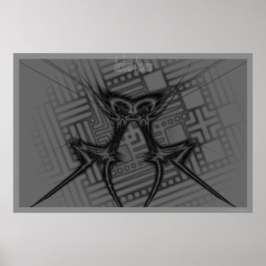 Poster transe techno (Devant)