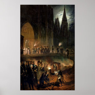 Poster Transfert des os de la famille royale