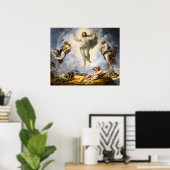 Poster Transfiguration du Christ - Raphaello Sanzio 1520 (Bureau à domicile)